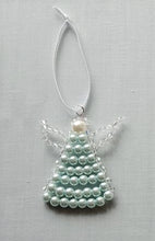 Load image into Gallery viewer, Coloured pearl beaded angel decoration LIMITED EDITION
