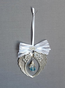 2023 Silver Christmas Wings Decoration