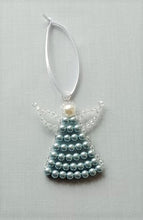 Load image into Gallery viewer, Coloured pearl beaded angel decoration LIMITED EDITION