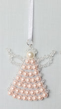 Load image into Gallery viewer, Coloured pearl beaded angel decoration LIMITED EDITION